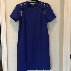 Beautiful Royal Blue Dress trendy Sleeves